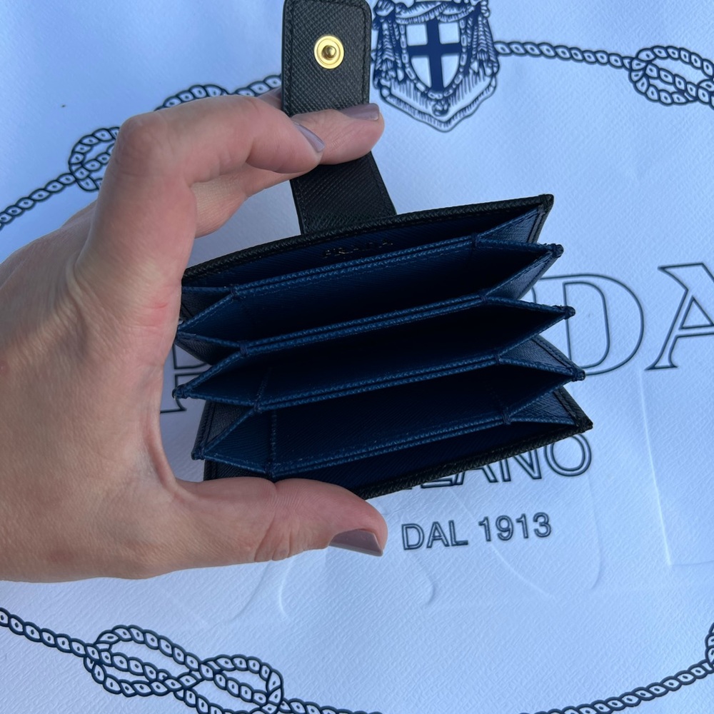 PRADA WALLET (SAFIANO LEATHER & CROCODILE) - Picture 7 of 10